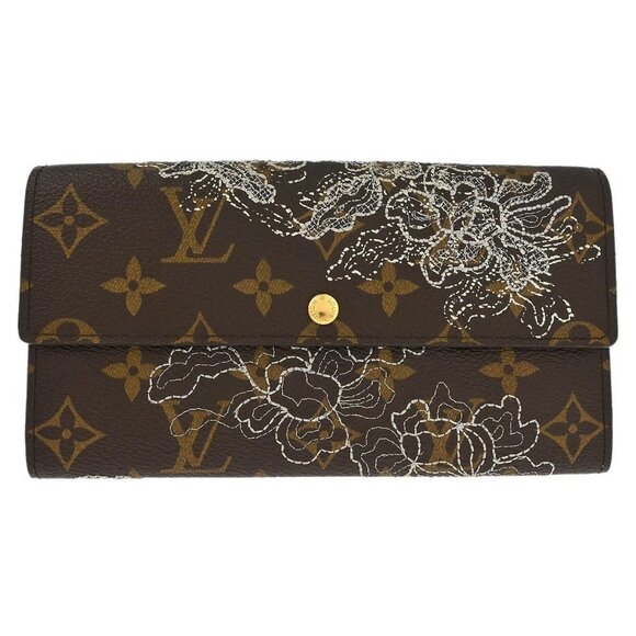 Louis Vuitton Monogram Dentelle Portefeuille Sarah Wallet - Picture 1 of 8